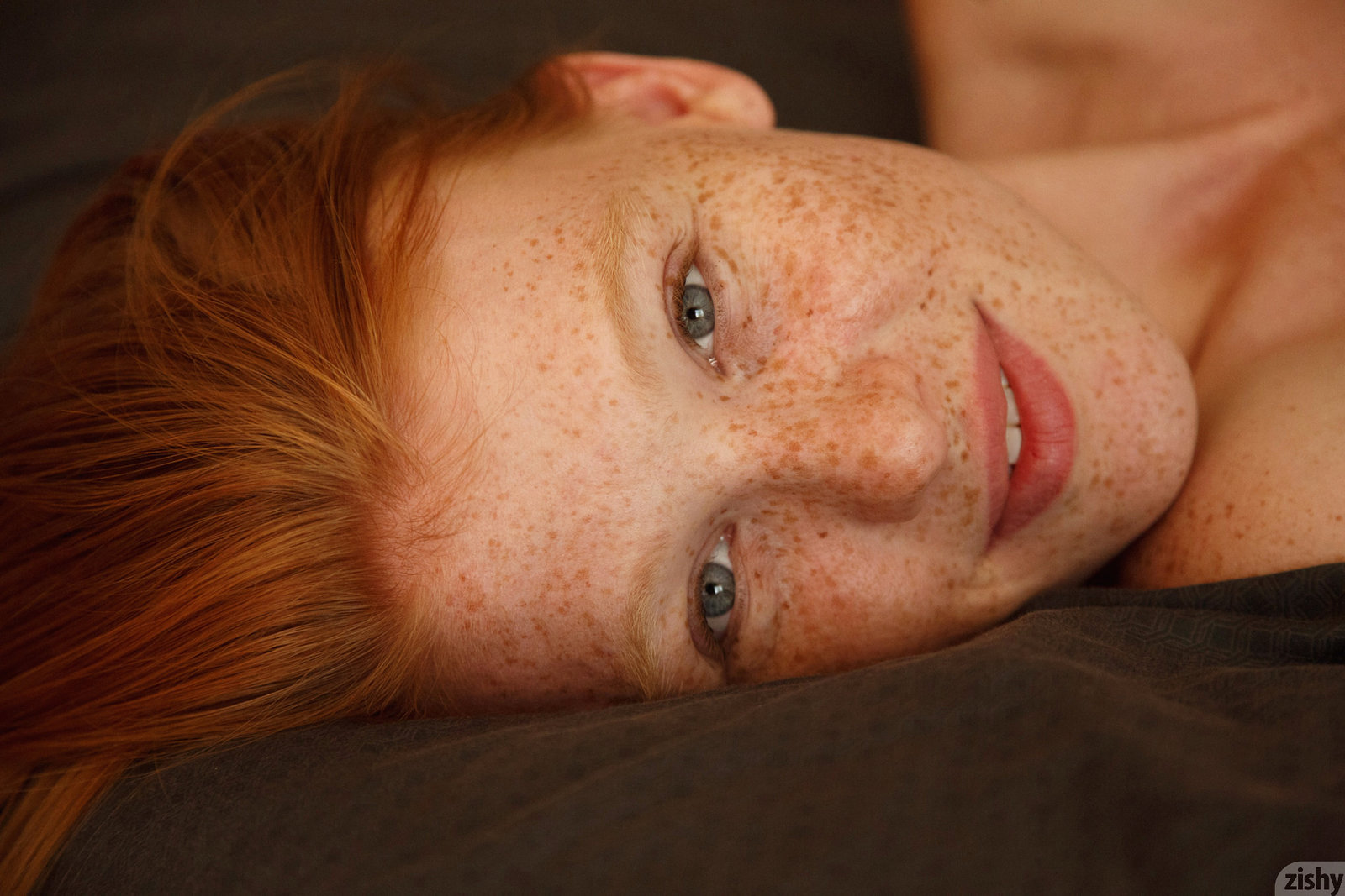 Young teen girls with freckles.